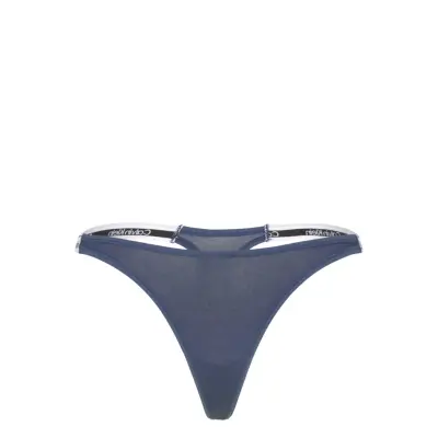 Calvin Klein Dipped String Thong Marinblå