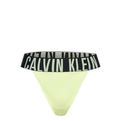 Calvin Klein High Leg Thong Gul