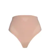 Calvin Klein Sculpted Firm Mesh Thong Beige