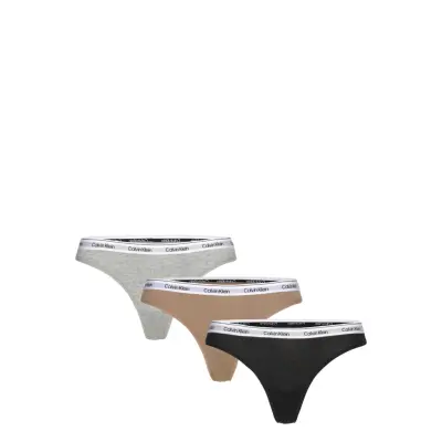 Calvin Klein Thong 3Pk Multi/patterned