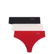 Calvin Klein Thong 3Pk Svart