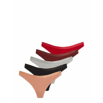 Calvin Klein Thong 5Pk Beige