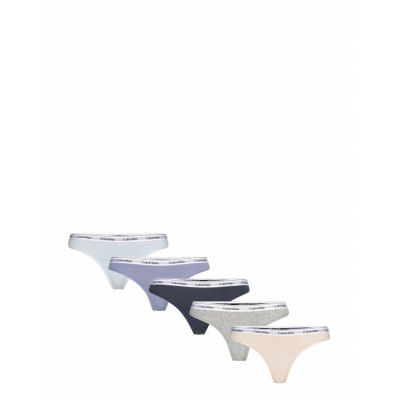 Calvin Klein Thong 5 Pk Multi/patterned