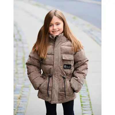 Color Kids Jr. Jacket W. String -Corduroy - Beige - 110