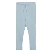 Copenhagen Colors Rib Jersey Leggings W. String - Blue - 110