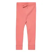 Copenhagen Colors Rib Jersey Leggings W. String - Pink - 50