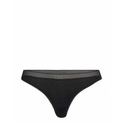 Core Thong 1P Stringtrosa Underkläder Svart Björn Borg