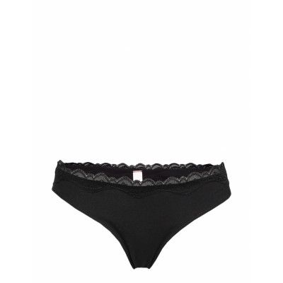 Cotton Regular String Stringtrosa Underkläder Svart Hunkemöller