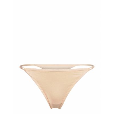 Cotton String Stringtrosa Underkläder Beige Missya