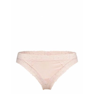 Craft Lace Panel Thong Stringtrosa Underkläder Rosa Aerie