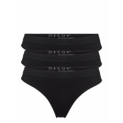 Decoy 3-Pack String Stringtrosa Underkläder Svart Decoy