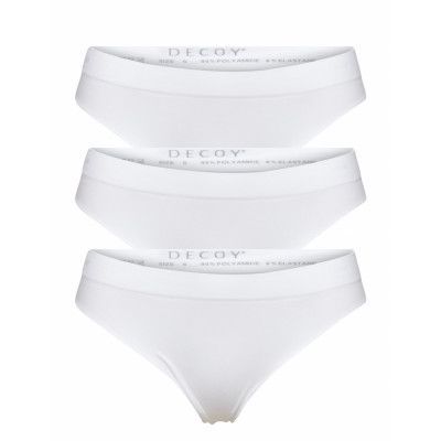 Decoy 3-Pack String Stringtrosa Underkläder Vit Decoy