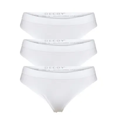 Decoy 3-Pack String Stringtrosa Underkläder Vit Decoy