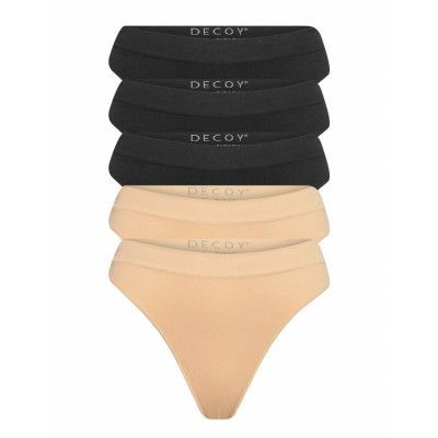 Decoy 5-Pack String Stringtrosa Underkläder Beige Decoy