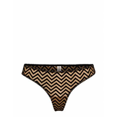 Dina String Stringtrosa Underkläder Brun Underprotection