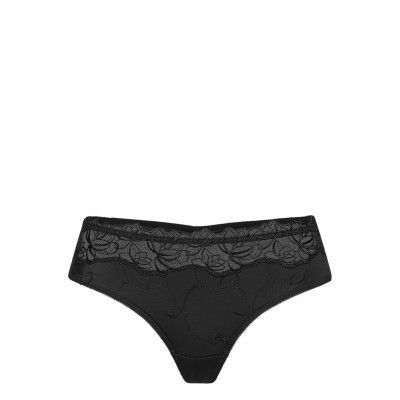 Diva Xs Black Stringtrosa Underkläder Svart Hunkemöller