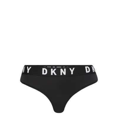 Dkny Cozy Boyfriend Thong Stringtrosa Underkläder Svart DKNY Homewear