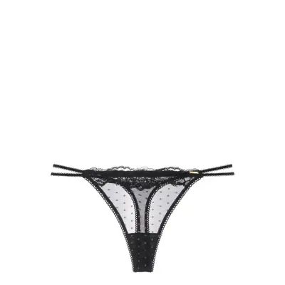 Dorina Origins-Shimmer Dot Mesh String Svart