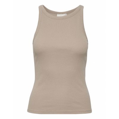 Drewgz Sl Top Noos Tops T-shirts & Tops Sleeveless Beige Gestuz