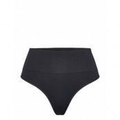 Ecocare Seamless Shaping Thong Stringtrosa Underkläder Black Spanx