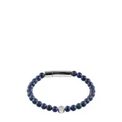 edd. Beads/Buckle Bracelet 6Mm - Blue - M 20 cm