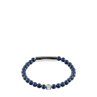 edd. Beads/Buckle Bracelet 6Mm - Blue - S 18