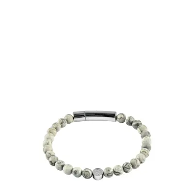 edd. Beads/Buckle Bracelet 6Mm - Grey - S 18