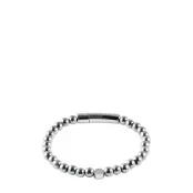 edd. Beads/Buckle Bracelet 6Mm - Silver - S 18