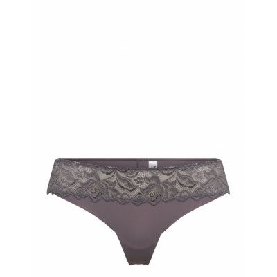 Eglantine Tanga Stringtrosa Underkläder Grey Wacoal