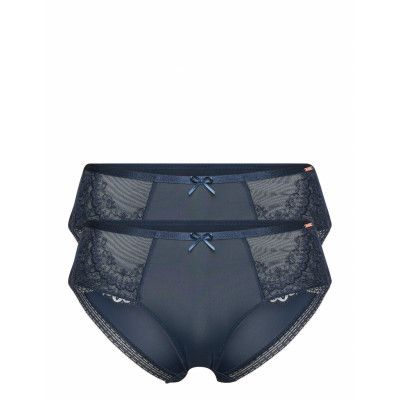 Elena-2Pp Sensual String Stringtrosa Underkläder Blå Dorina