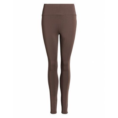 Elene Tights Zip Sport Running-training Tights Brown Rethinkit