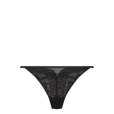 Elissa String Tr Stringtrosa Underkläder Svart Hunkemöller