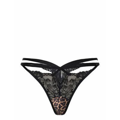 Ellie Hl String Tr *Villkorat Erbjudande Stringtrosa Underkläder Svart Hunkemöller