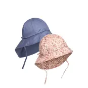 En Fant Summer Hat W. String 2-Pack - Multi/patterned - 1-2Y