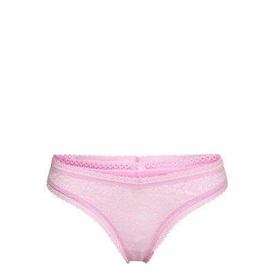 Far Out Lace High Cut Thong Stringtrosa Underkläder Rosa Aerie