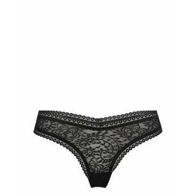 Far Out Lace High Cut Thong Stringtrosa Underkläder Svart Aerie