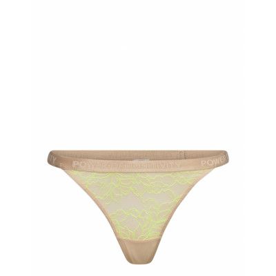 Fire Hl Tanga String Stringtrosa Underkläder Beige Hunkemöller