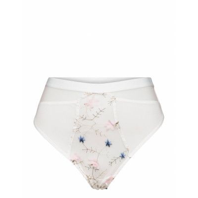 Flora Thong Stringtrosa Underkläder Vit OW Collection