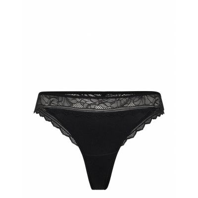 Floral Touch Tanga Stringtrosa Underkläder Svart CHANTELLE