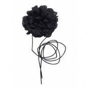 Flower W String Accessories Jewellery Necklaces Statement Necklaces Black Lindex