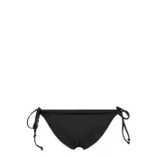 GANNI Recycled Core Solid String Bikini Briefs - Black - 38