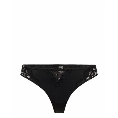 Genevieve String R Stringtrosa Underkläder Svart Hunkemöller