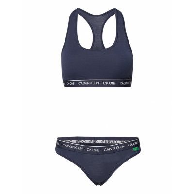 Gift Set Stringtrosa Underkläder Blå Calvin Klein