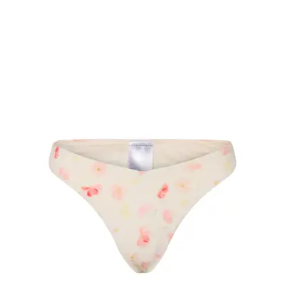 Gina Tricot High Bikini Thong - Cream - S