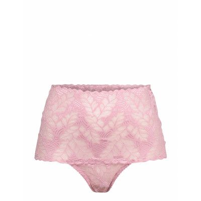 Ginaup High String Lingerie Panties High Waisted Panties Rosa Underprotection