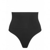Girdle Shaping Thong High Sea Stringtrosa Underkläder Black Lindex