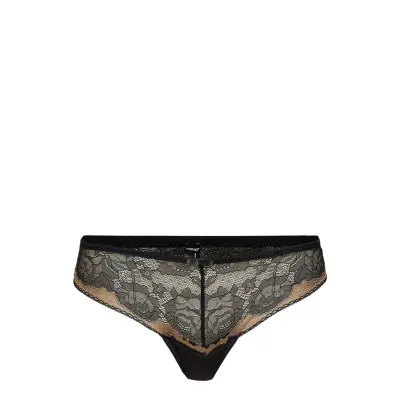 Gold String Stringtrosa Underkläder Svart Missya