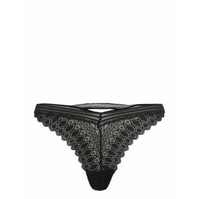 Etam Gravure Tanga Svart