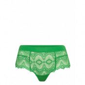 Green Ivy Lace Highwaist String Lingerie Panties High Waisted Panties Grön Understatement Underwear