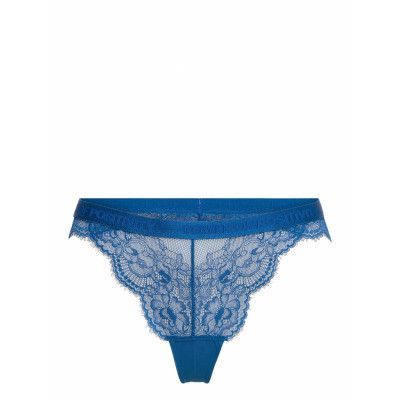 H Y Hl Tanga String Stringtrosa Underkläder Blå Hunkemöller